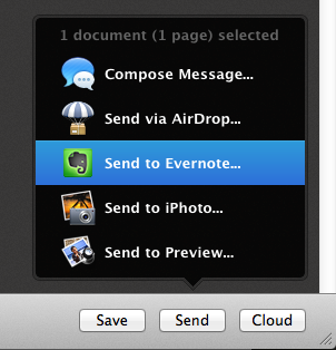 Send to Evernote